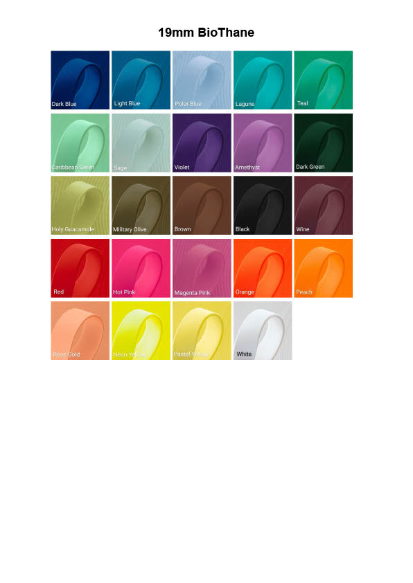 BioThane Adjustable Collar 19mm and 25mm (Standard or E-collar version)