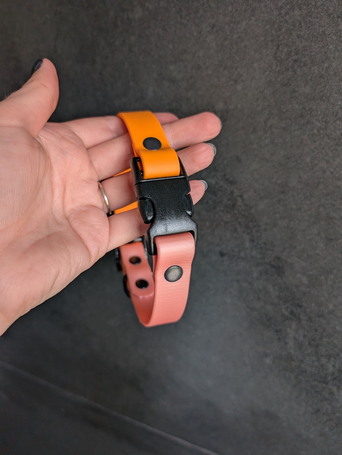 BioThane adjustable collar with added quick release buckle