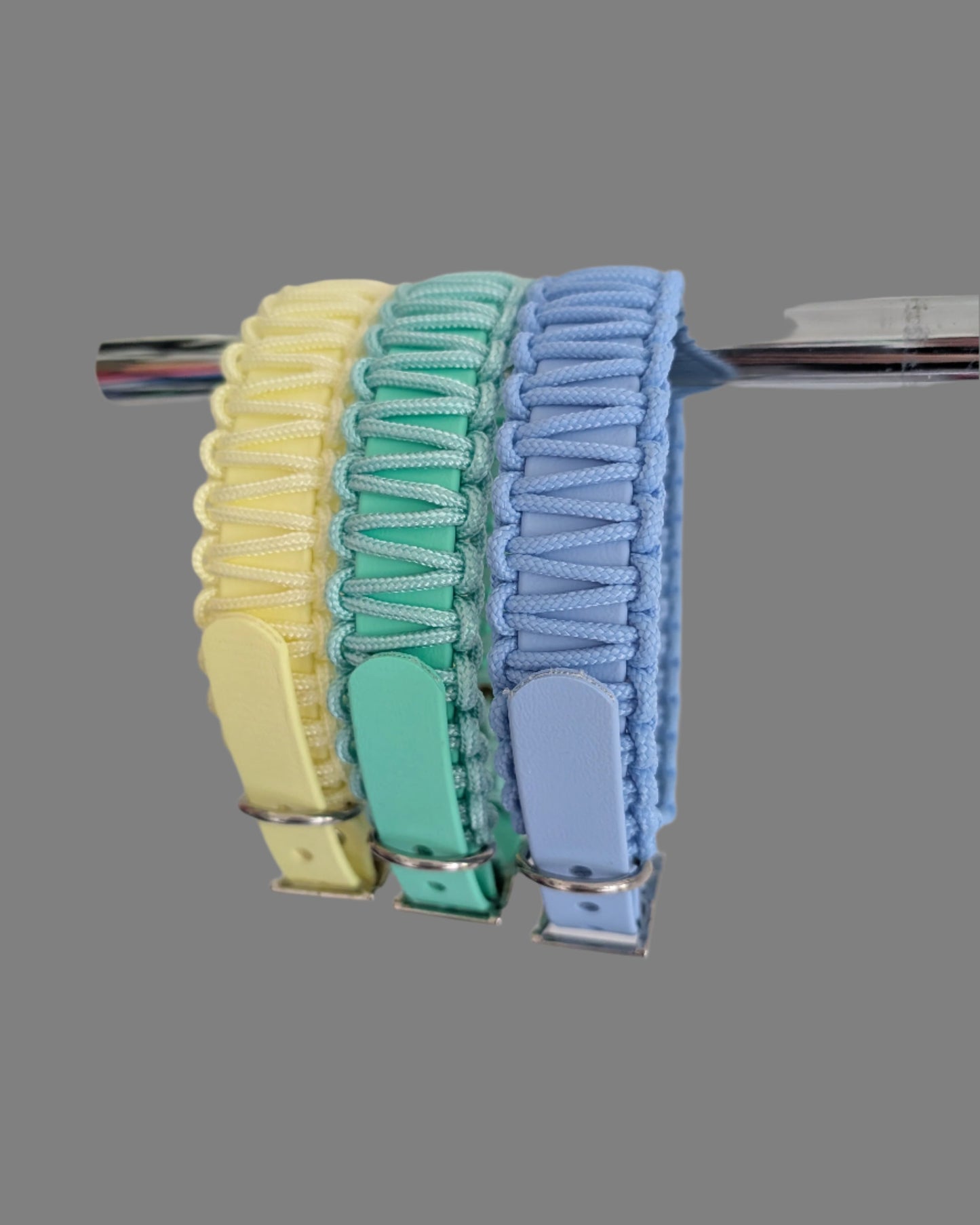 PASTELS Collection BioThane and Paracord Collar