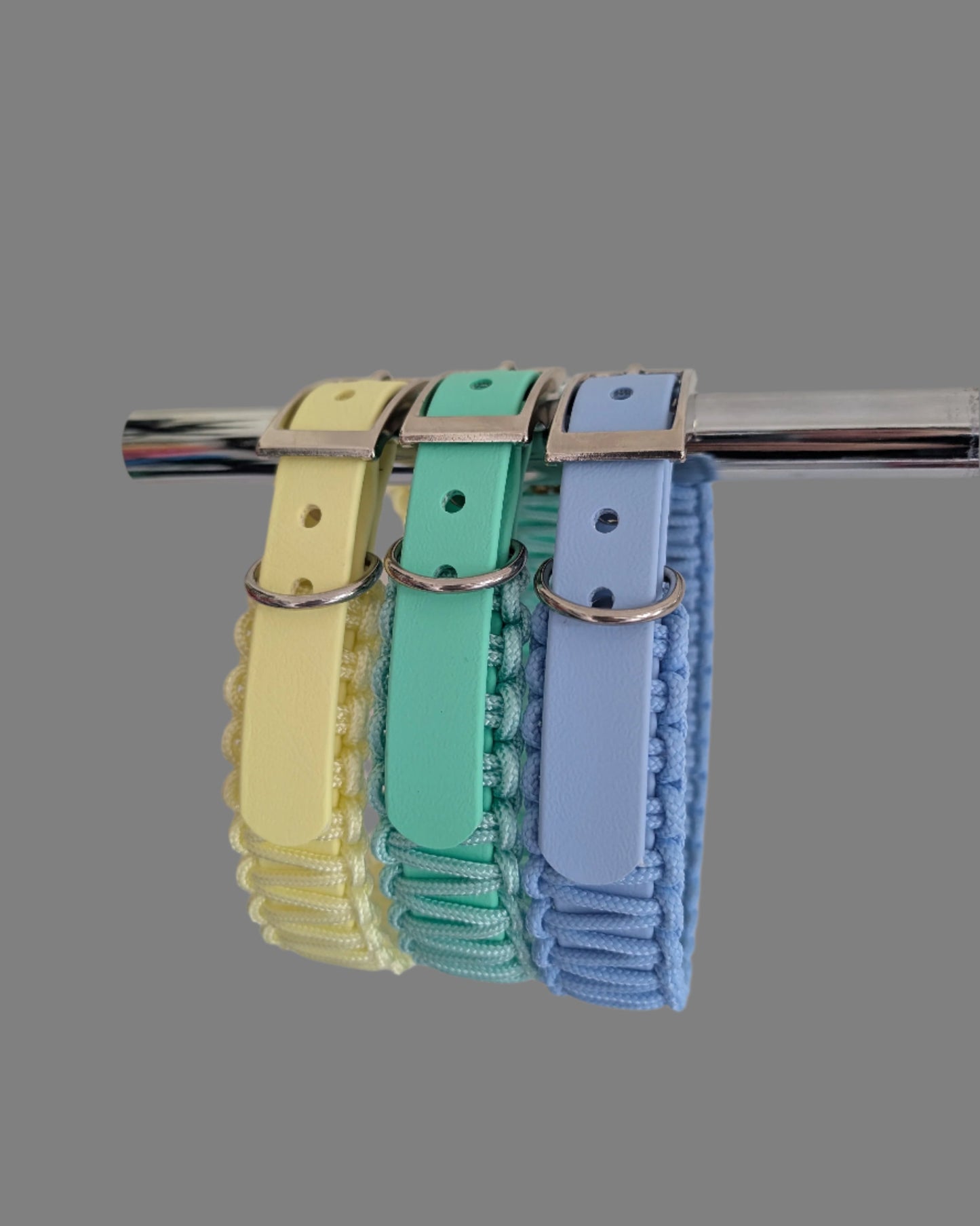 PASTELS Collection BioThane and Paracord Collar
