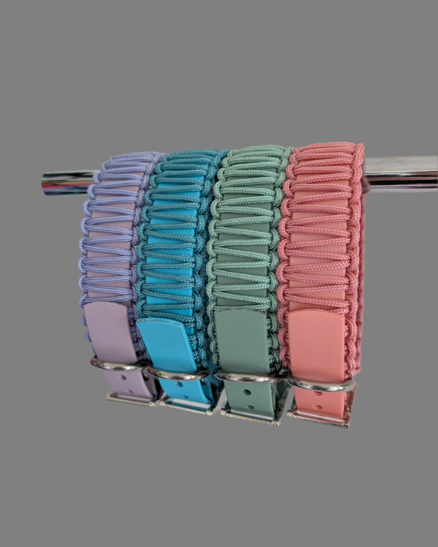 PASTELS Collection BioThane and Paracord Collar