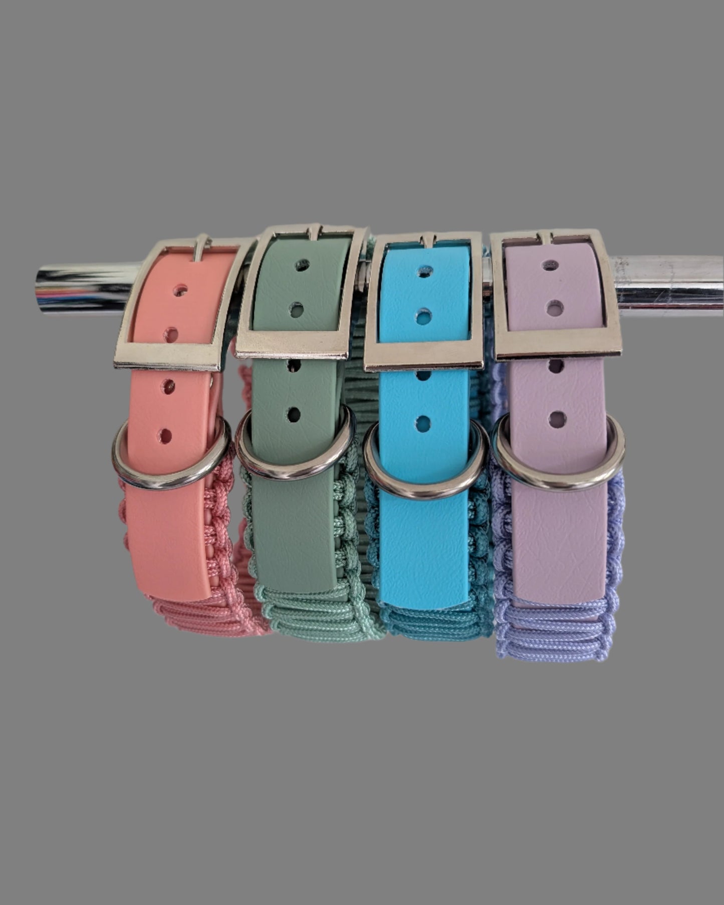 PASTELS Collection BioThane and Paracord Collar