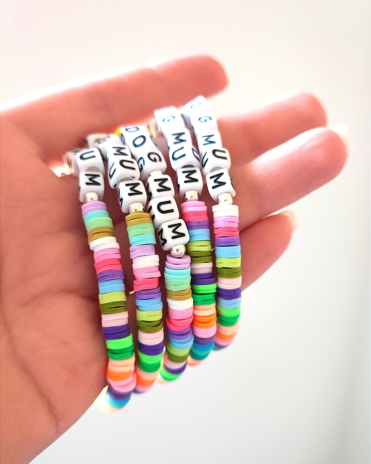 Multicoloured Personalised Bracelet
