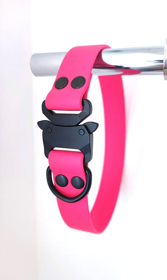 BioThane Collar with Cobra Style Buckle, 19mm and 25mm