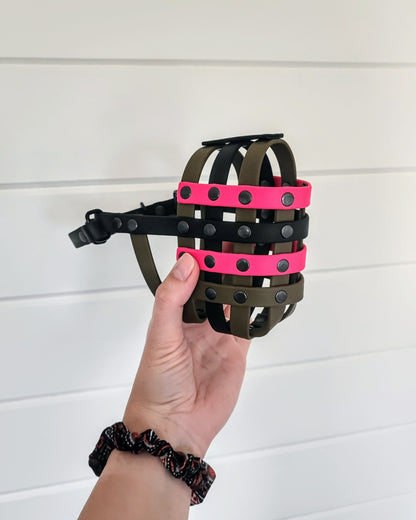 BioThane or Hexa Webbing Muzzle