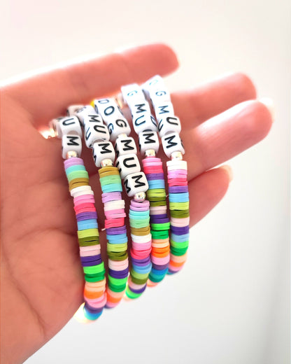 Multicoloured Personalised Bracelet