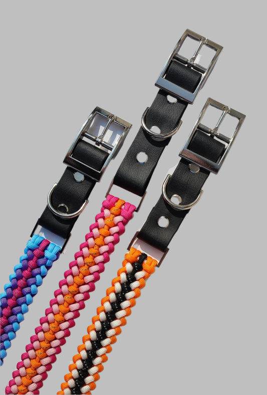 Paracord and BioThane Collar - Standard Collar and E-collar Versions